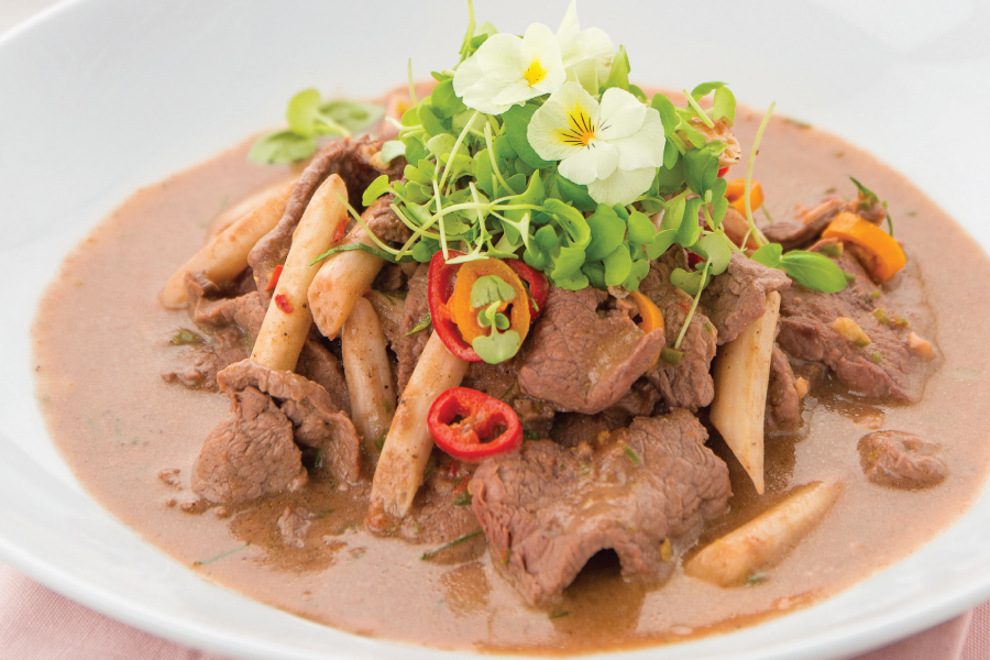 蝦醬炒牛肉佐Yentafo醬