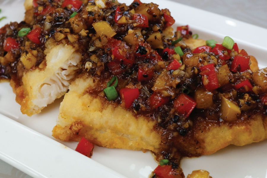 Crispy Fried Fish with Soybean Sauce